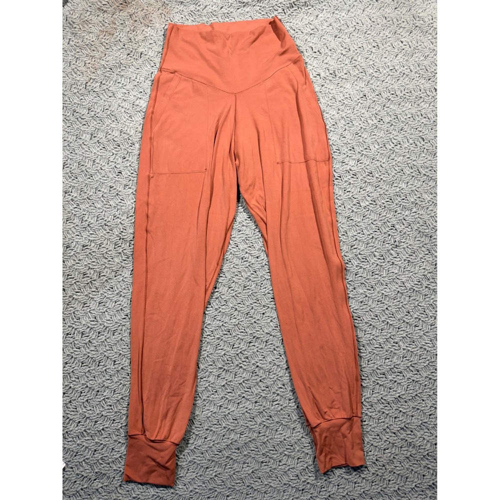 OFFLINE by Aerie Real Me Crossover High Waisted Joggers Rust Orange Small